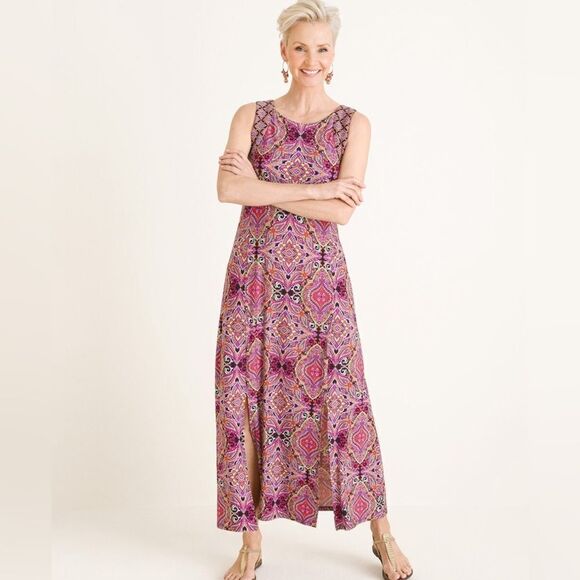 Chico's Dresses & Skirts - NWT Chico’s Tile Print Maxi Dress